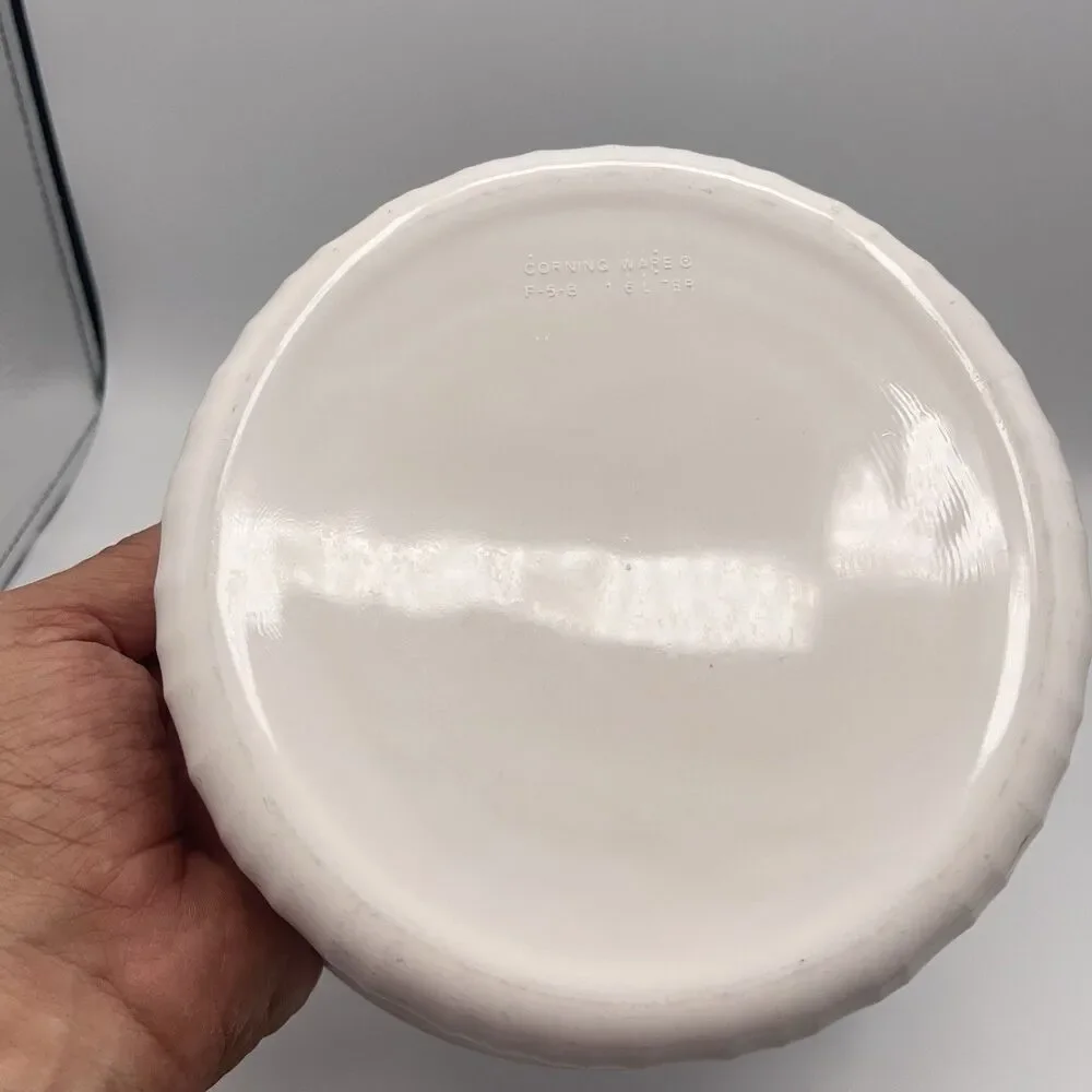 Corning Ware French White Casserole 1.6L Serving Bowl F-5-B - No Lid